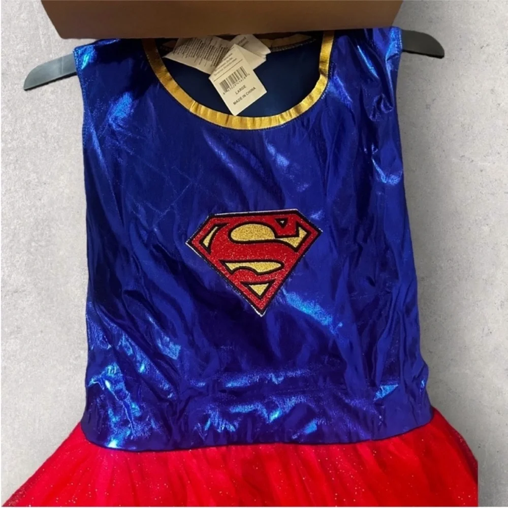 NWT Super Girl Costume Size Kids Large - Picture 3 of 8